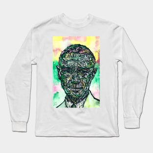 J. ROBERT OPPENHEIMER - watercolor and ink portrait Long Sleeve T-Shirt